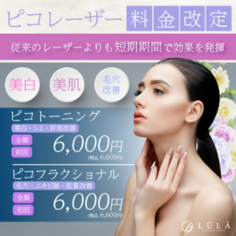 ルラ美容クリニック手の甲のシミ取り