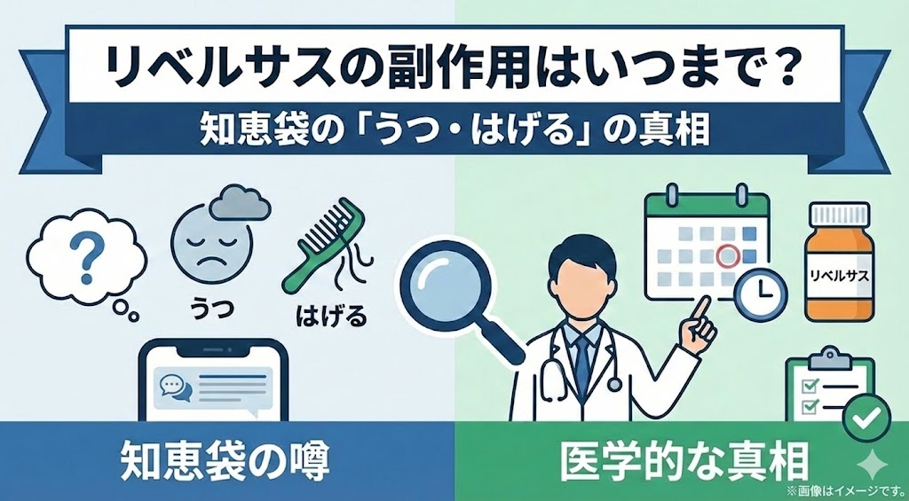リベルサスの副作用はいつまで？知恵袋の「うつ・はげる」の真相