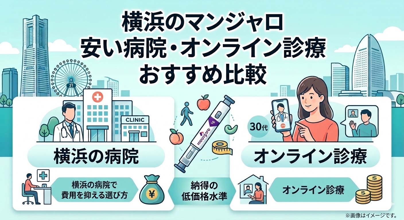 【2026最新】横浜のマンジャロおすすめ病院・オンラインクリニック比較｜納得の費用感で選ぶ11選