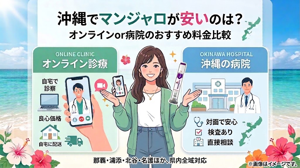 沖縄でマンジャロを検討中の方へ｜おすすめクリニック・病院の料金と選び方を徹底比較