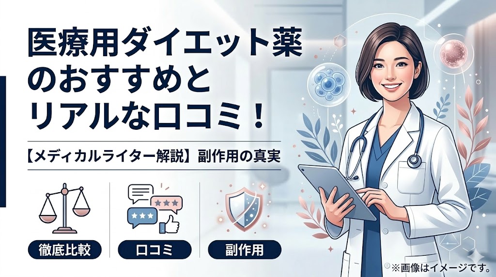 医療用ダイエット薬のおすすめとリアルな口コミ！副作用の真実