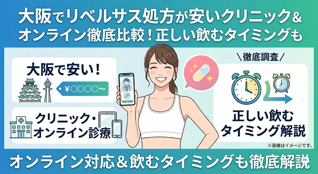 リベルサス処方が安い大阪のクリニック＆おすすめオンライン診療！ 費用比較と正しい服用ルール