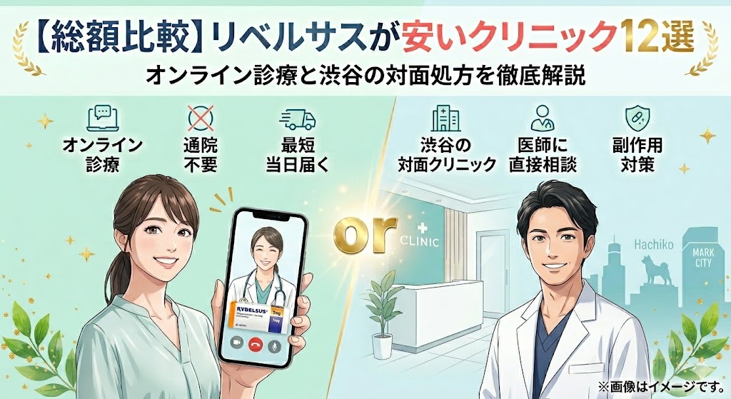 リベルサス処方が安いオンライン＆渋谷のクリニック12選