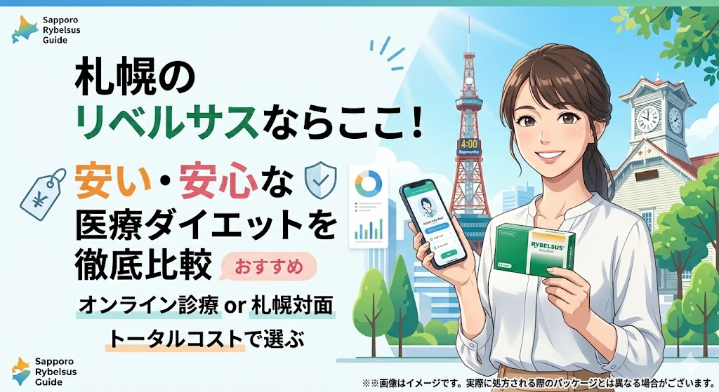 札幌でリベルサスが安いおすすめクリニック13選！オンライン診療・肥満外来を徹底比較