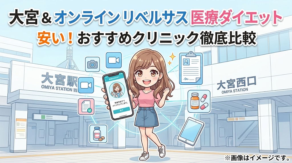 大宮のリベルサス処方が安いおすすめクリニック・オンライン8院の診療比較