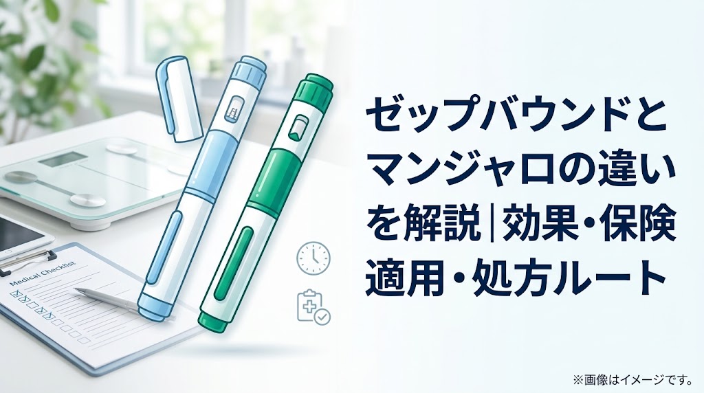ゼップバウンドとマンジャロの違いとは?効果・保険適用条件・処方手順を徹底解説