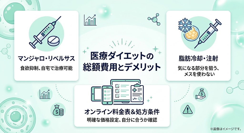 医療ダイエットのデメリットと後悔しない選び方!口コミ・ランキングと総額費用比較