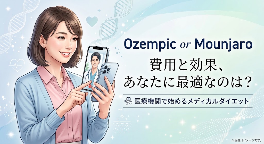 オゼンピックとマンジャロはどっちが安い・痩せる?クリニックフォアのオンライン診療比較