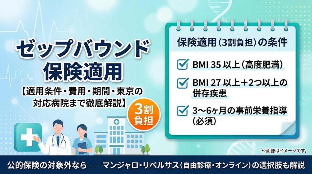 ゼップバウンド保険適用の条件とは?費用・期間・東京の病院と保険適用外の選択肢まで解説