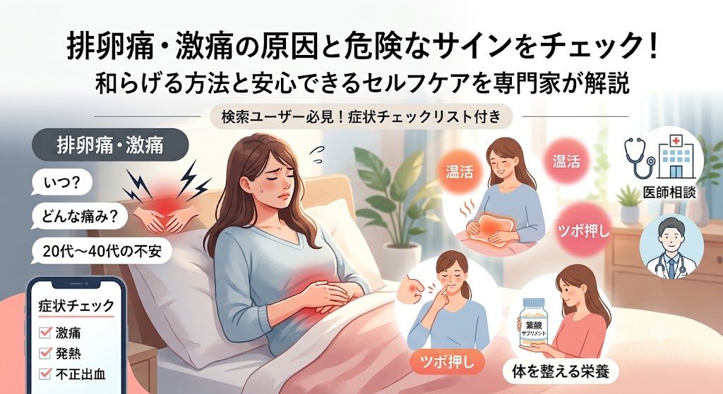 40代の排卵痛が激痛・急にひどくなる原因は更年期？危険なサインと対処法
