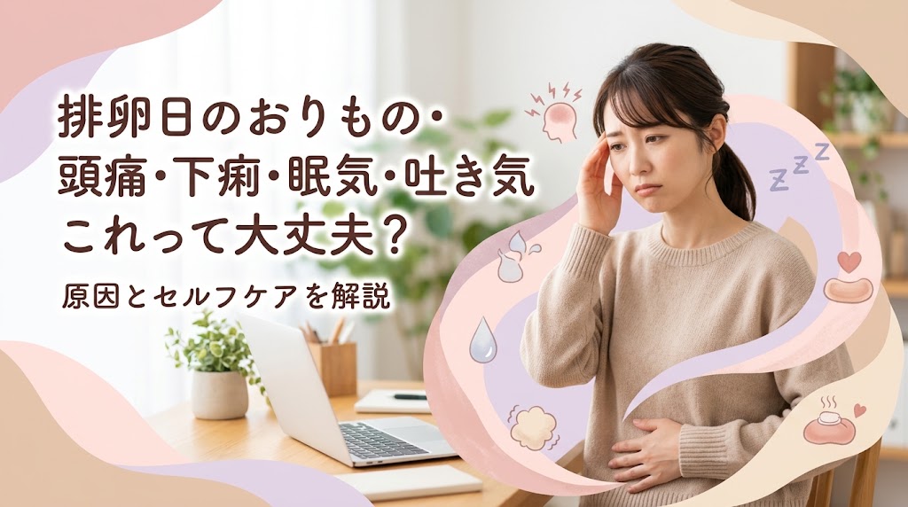 排卵日の症状（おりもの・頭痛・下痢・眠気・お腹の張り）の原因と対処法【知恵袋の不安も解消】