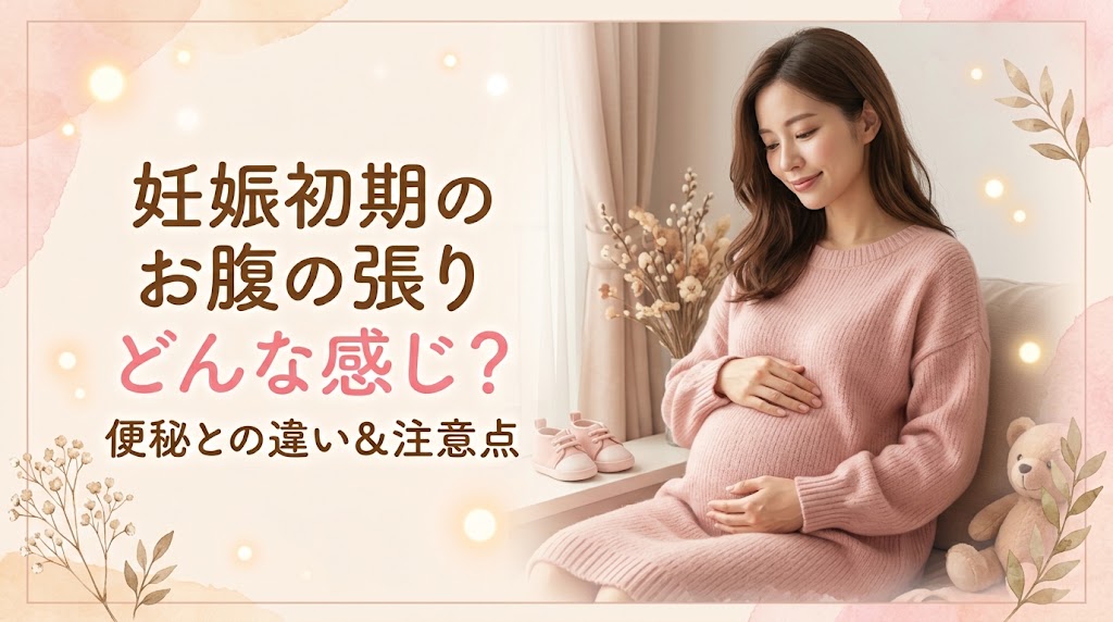 妊娠初期のお腹の張りはどんな感じ？便秘との違い・なくなった時の注意点とおすすめの栄養ケア