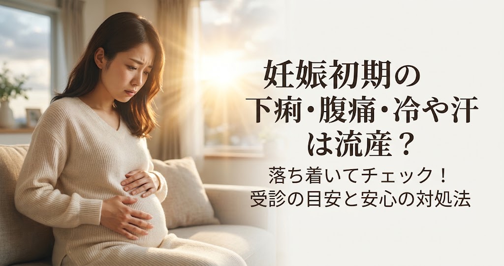 妊娠初期の下痢・腹痛・冷や汗は流産？即時チェック表と無事出産できた体験談